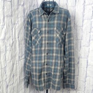 Gramicci‎ Blue Plaid Casual Button Down Shirt
